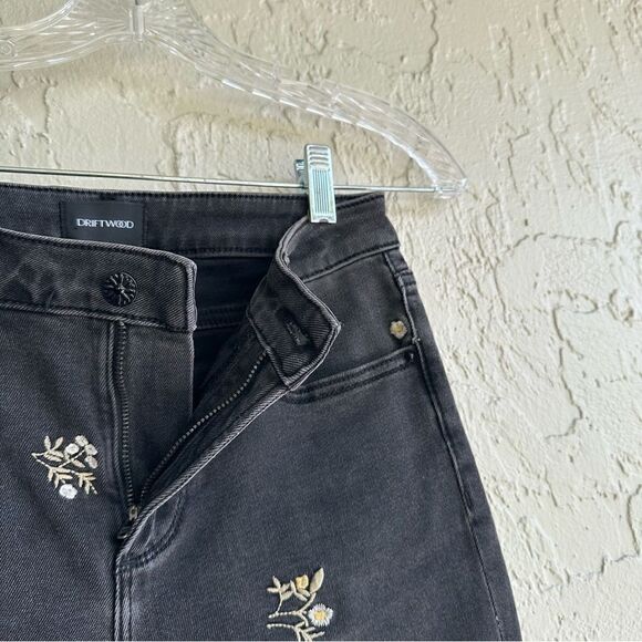 DRIFTWOOD Jeans Women’s Size 24‎ Boyfriend Embroidered Floral Boho Distressed - Picture 8 of 10